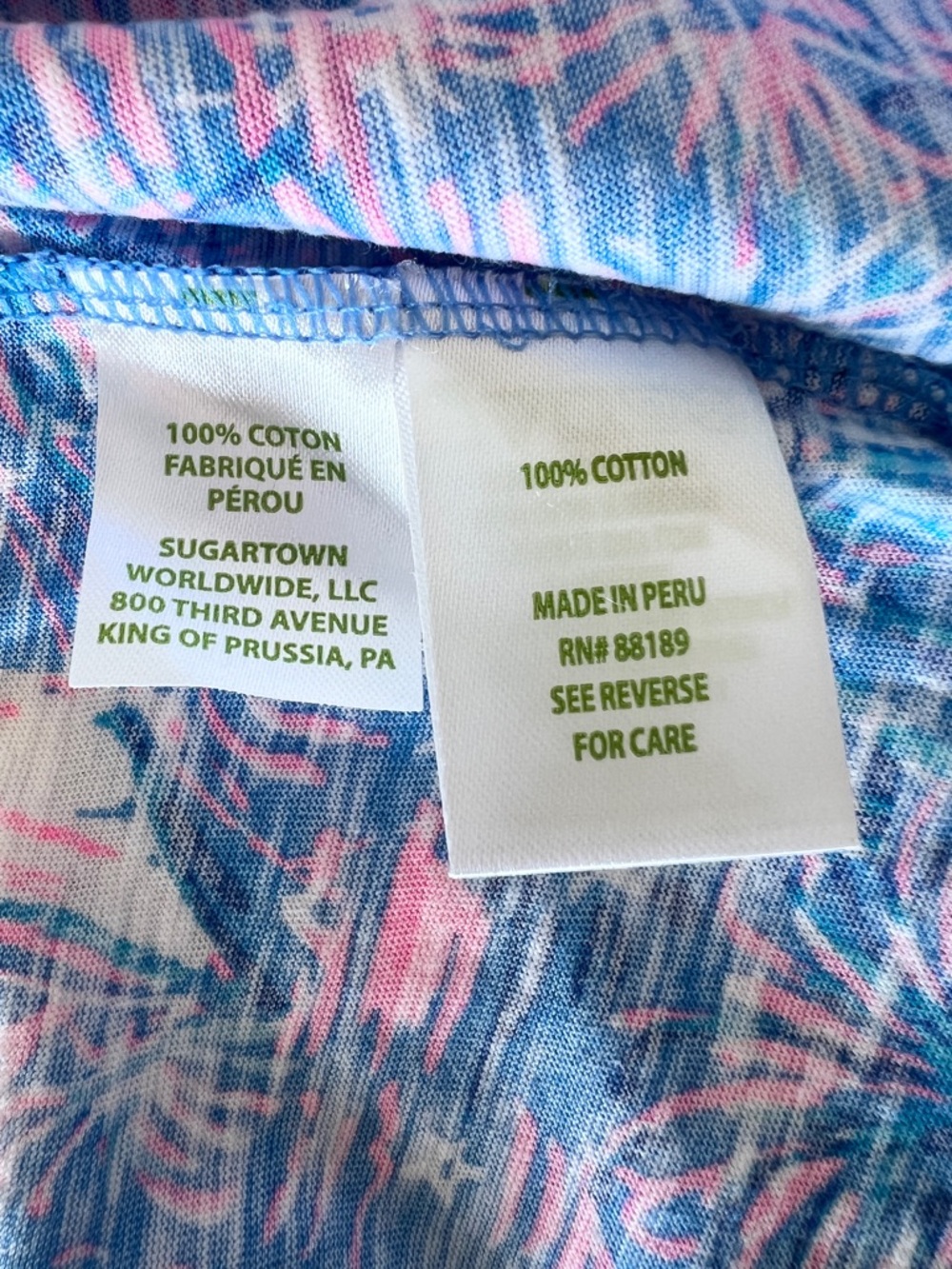 NWOT Lilly Pulitzer Boca Blue It’s A Sailabration Etta Scoop Neck Tee - XS - Picture 5 of 6